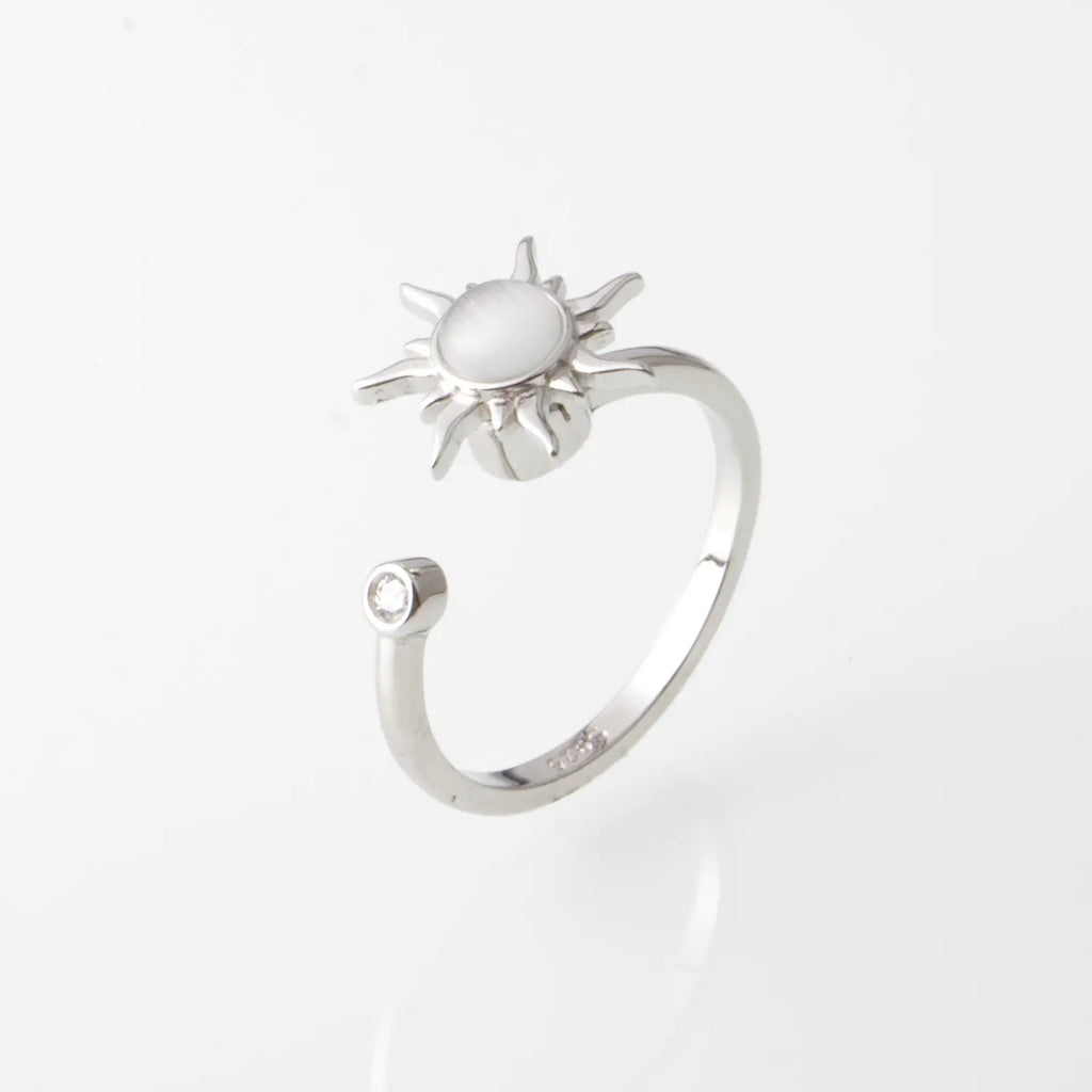Anillo Sol Giratorio de Plata 925