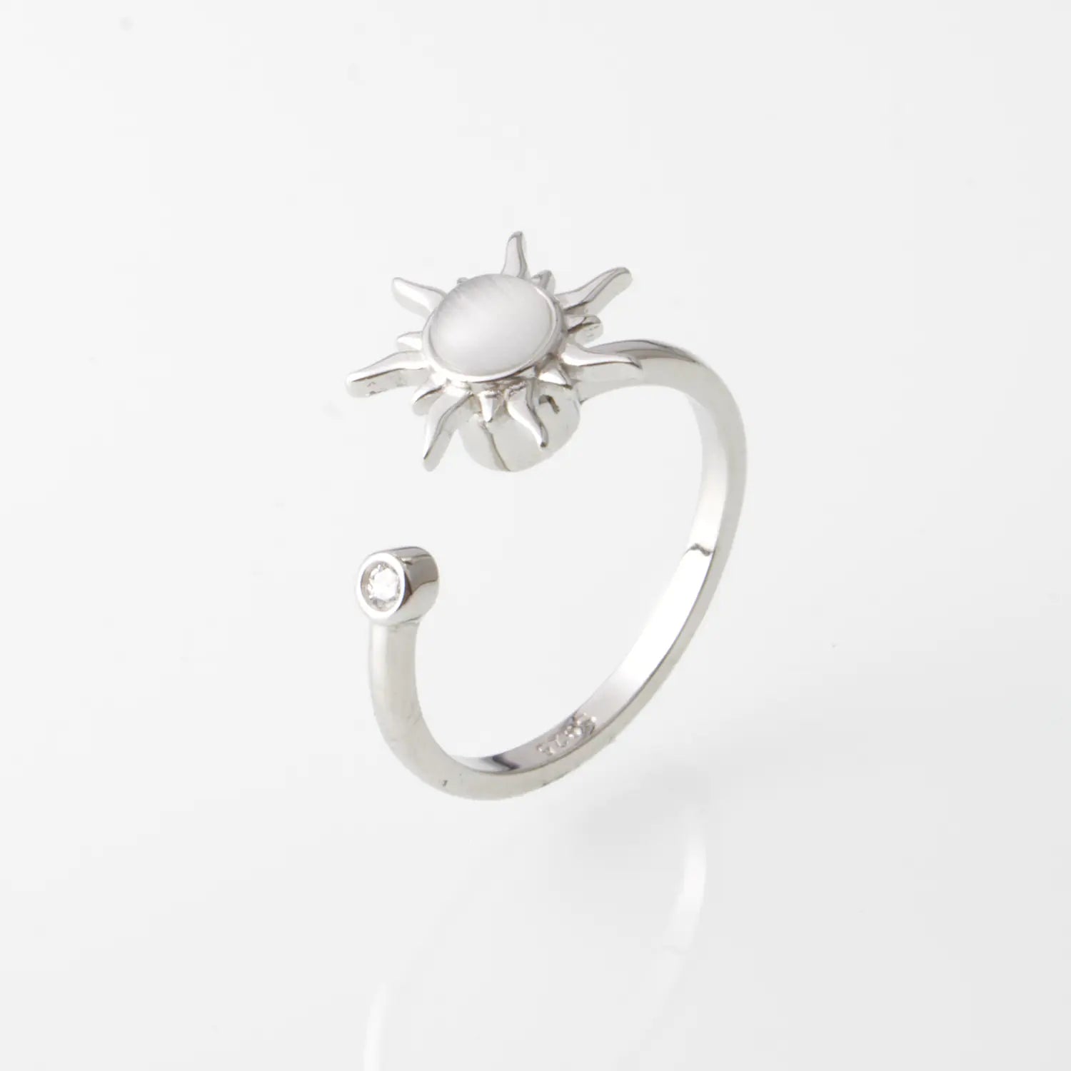 Anillo Sol Giratorio de Plata 925
