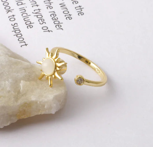 Anillo Sol Giratorio de Plata 925