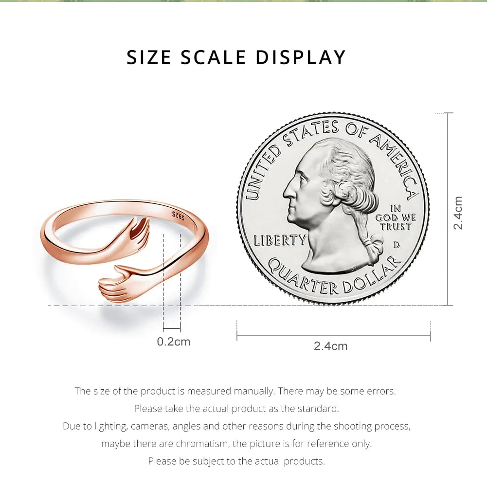 Anillo Abrazo de Plata Esterlina