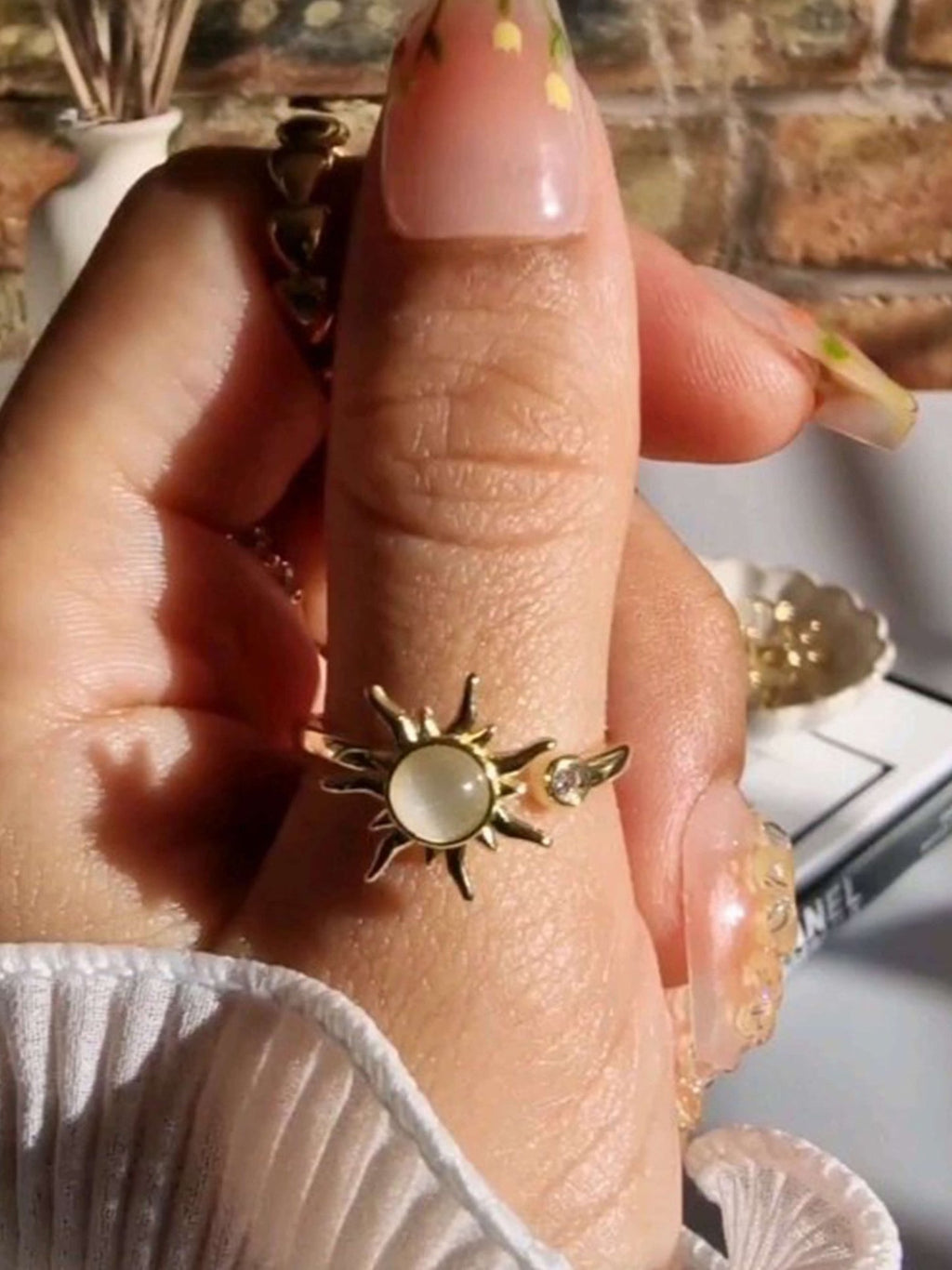 Anillo Sol Giratorio de Plata 925