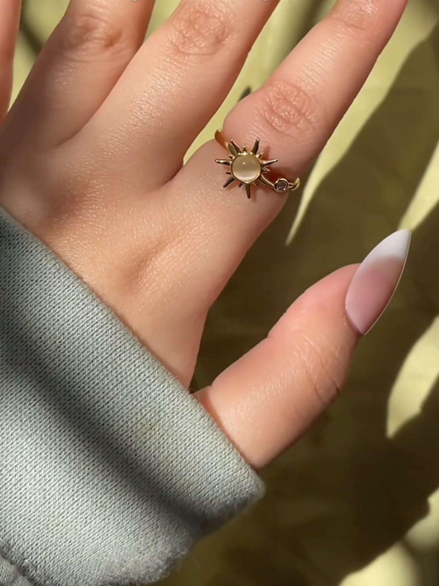 Anillo Sol Giratorio de Plata 925